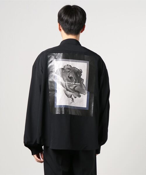 WEGO(ウィゴー)の「WEGO/グラフィックアートビッグシャツ(シャツ/ブラウス・メンズ・ブラック/サックスブルー・MEDIUM/LARGE)」の18枚目の写真