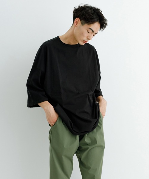 ADAM ET ROPE'（アダムエロペ）の「《WEB限定》【ANYANY】前後表裏一体 オーバーサイズT（Tシャツ/カットソー・メンズ・ホワイト/ブラック・M/L/XL）」の2枚目の写真