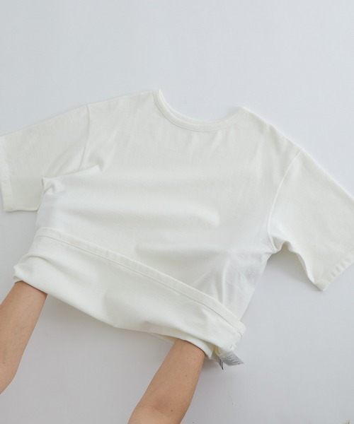 ADAM ET ROPE'（アダムエロペ）の「《WEB限定》【ANYANY】前後表裏一体 オーバーサイズT（Tシャツ/カットソー・メンズ・ホワイト/ブラック・M/L/XL）」の17枚目の写真