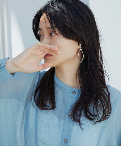 Happy John（ハッピージョン）の「ヨークシアーシャツ（シャツ/ブラウス・レディース・ブルー/ナチュラル・FREE）」の12枚目の写真