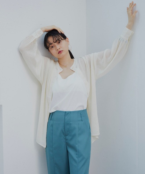 Happy John（ハッピージョン）の「ヨークシアーシャツ（シャツ/ブラウス・レディース・ブルー/ナチュラル・FREE）」の16枚目の写真