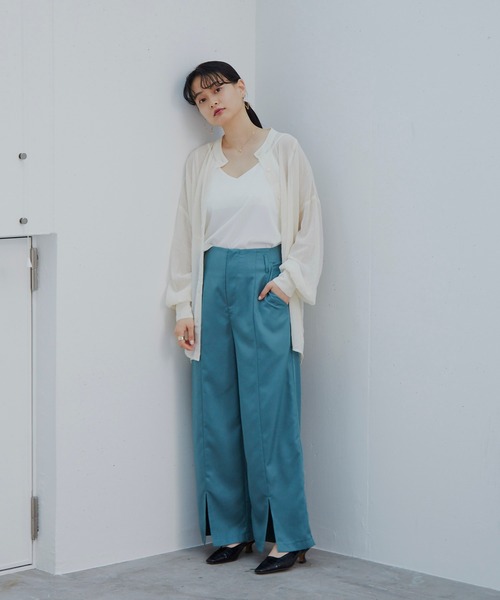 Happy John（ハッピージョン）の「ヨークシアーシャツ（シャツ/ブラウス・レディース・ブルー/ナチュラル・FREE）」の21枚目の写真