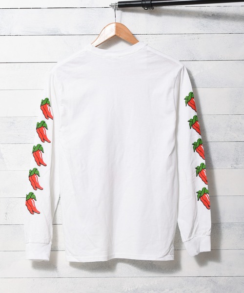 GILDAN(ギルダン)の「【T18】【GILDAN/ギルダン】FRANK'S (RED HOT) LS TEE(Tシャツ/カットソー・レディース・ホワイト・SMALL/LARGE/MEDIUM)」の6枚目の写真
