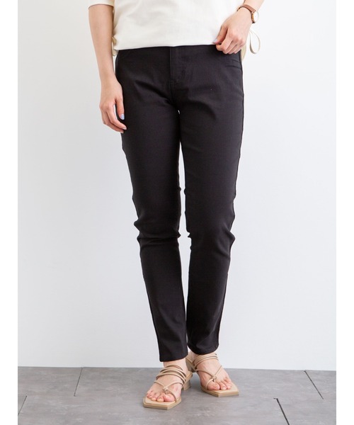 Green Parks(グリーンパークス)の「アンクルストレッチスキニーパンツ*(その他パンツ・レディース・ブラック/ネイビー/アイボリー・S/M/L)」の3枚目の写真