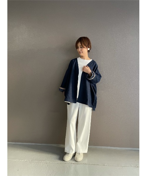 BEARDSLEY（ビアズリー）の「ワイドカットソー（Tシャツ/カットソー・レディース・ブラック/ホワイト・FREE）」の15枚目の写真