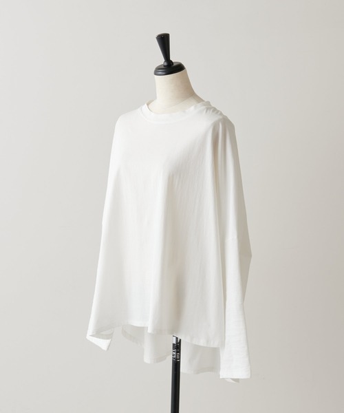 BEARDSLEY（ビアズリー）の「ワイドカットソー（Tシャツ/カットソー・レディース・ブラック/ホワイト・FREE）」の4枚目の写真