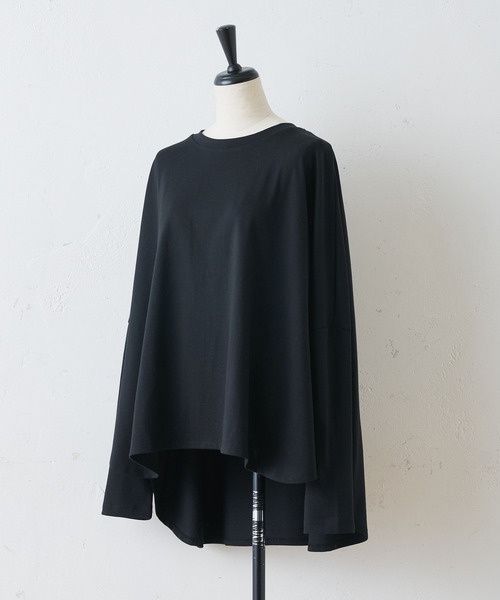 BEARDSLEY（ビアズリー）の「ワイドカットソー（Tシャツ/カットソー・レディース・ブラック/ホワイト・FREE）」の17枚目の写真