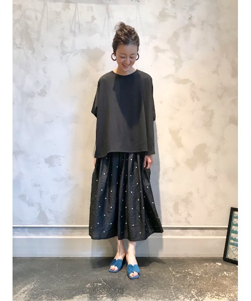 BEARDSLEY（ビアズリー）の「ワイドカットソー（Tシャツ/カットソー・レディース・ブラック/ホワイト・FREE）」の7枚目の写真