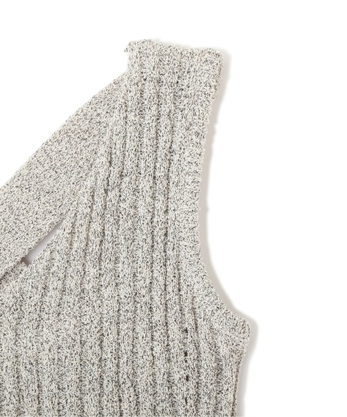 FREE'S MART（フリーズマート）の「◆ブークレバッククロスニットタンクトップ（ニット/セーター・レディース・ブラウン/ベージュ/ホワイト・FREE）」の7枚目の写真