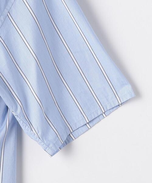 BRACTMENT（ブラクトメント）の「[ ブラクトメント ] BRACTMENT コンビ ルーズ オープンカラー 半袖 シャツ（シャツ/ブラウス・メンズ・ライトブルー/ホワイト・36/40/38）」の10枚目の写真