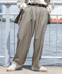 【セットアップ着用可】ワイドストレートスラックス