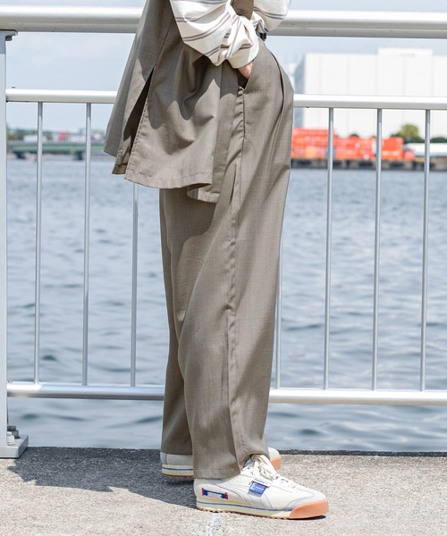 Perushu(ペルーシュ)の「【セットアップ着用可】ワイドストレートスラックス(スラックス・メンズ・グレー/モカ・MEDIUM/SMALL/LARGE)」の22枚目の写真