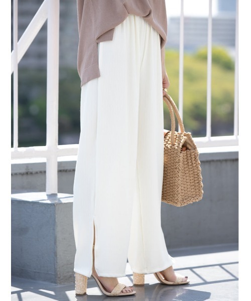 fifth（フィフス）の「サイドスリットイージーパンツ（その他パンツ・レディース・アイボリー/モカ・SMALL/MEDIUM）」の17枚目の写真