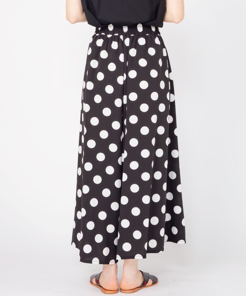 JETSET SOLO PLUS （ジェットセットソロプラス）の「【WEB別注】ドットワイドフレアパンツ（その他パンツ・レディース・ブラック・FREE）」の5枚目の写真