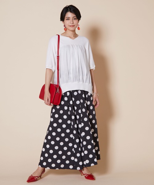 JETSET SOLO PLUS （ジェットセットソロプラス）の「【WEB別注】ドットワイドフレアパンツ（その他パンツ・レディース・ブラック・FREE）」の12枚目の写真