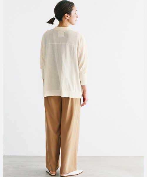 avecmoi（アヴェクモワ）の「【佐藤かなさんプロデュース】 アヴェクモワ　ドレープワイドパンツ〈ライトキャメル〉（その他パンツ・レディース・キャメル・LARGE/MEDIUM/X-LARGE/SMALL）」の18枚目の写真