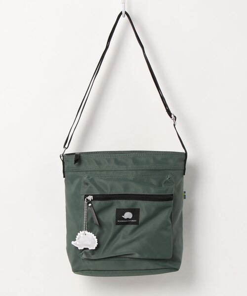 SCANDINAVIAN FOREST（スカンジナビアン・フォレスト）の「【SCANDINAVIAN FOREST/スカンジナビアン・フォレスト】スクエアショルダーバッグ　235-KESF036（ショルダーバッグ・レディース・チャコールグレー/ブラック/ピンク/ブルー系その他/ダークベージュ/ライトグリーン・FREE）」の5枚目の写真