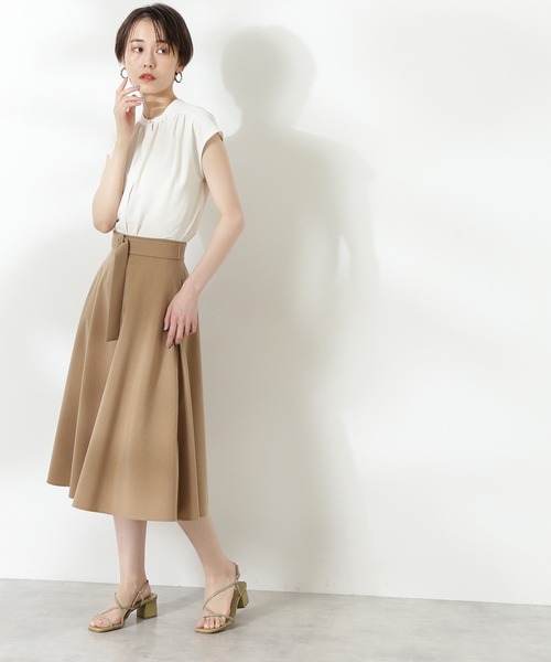 N.（N. Natural Beauty Basic）（エヌエヌナチュラルビューティーベーシック）の「前後２ＷＡＹスタンドカラーブラウス（シャツ/ブラウス・レディース・ホワイト/ネイビー/ピンク/ライトグリーン・MEDIUM）」の9枚目の写真