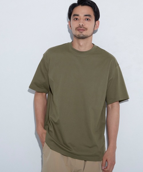 coca（coca）（コカ）の「シルキータッチメンズクルーネックTシャツ（Tシャツ/カットソー・メンズ・カーキ/ネイビー/ホワイト/ブラック・S/M/L/XL）」の3枚目の写真