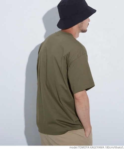 coca（coca）（コカ）の「シルキータッチメンズクルーネックTシャツ（Tシャツ/カットソー・メンズ・カーキ/ネイビー/ホワイト/ブラック・S/M/L/XL）」の9枚目の写真