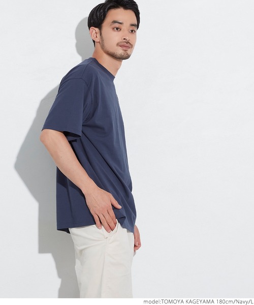 coca（coca）（コカ）の「シルキータッチメンズクルーネックTシャツ（Tシャツ/カットソー・メンズ・カーキ/ネイビー/ホワイト/ブラック・S/M/L/XL）」の7枚目の写真