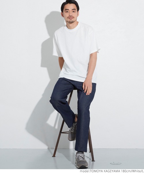 coca（coca）（コカ）の「シルキータッチメンズクルーネックTシャツ（Tシャツ/カットソー・メンズ・カーキ/ネイビー/ホワイト/ブラック・S/M/L/XL）」の16枚目の写真