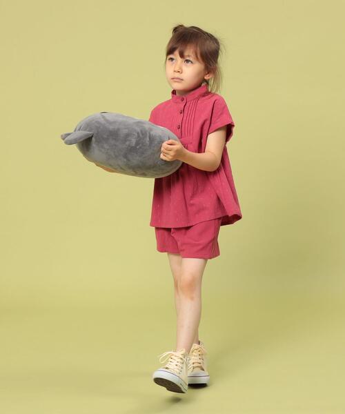 coen(コーエン)の「【coen キッズ/ジュニア】ヨウリュウセットアップ(つなぎ/オールインワン・キッズ・グレー/ピンク・150/110/130)」の9枚目の写真