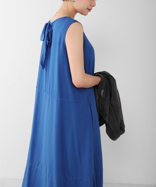 Bou Jeloud（ブージュルード）の「切り替えテントワンピース（ワンピース・レディース・ブラック/ベージュ/ブルー・38/TL）」の15枚目の写真