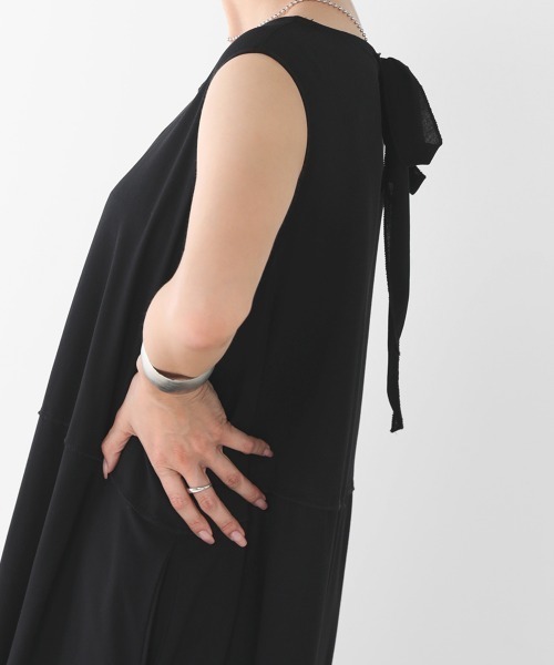 Bou Jeloud（ブージュルード）の「切り替えテントワンピース（ワンピース・レディース・ブラック/ベージュ/ブルー・38/TL）」の9枚目の写真