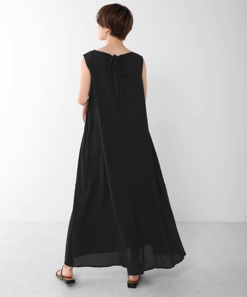 Bou Jeloud（ブージュルード）の「切り替えテントワンピース（ワンピース・レディース・ブラック/ベージュ/ブルー・38/TL）」の10枚目の写真