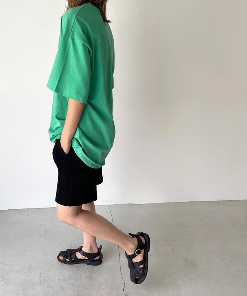 CANAL JEAN(キャナルジーン)の「via j(ヴィアジェイ) "Eighty Four"半袖Tシャツ(Tシャツ/カットソー・レディース・ベージュ/グリーン/ラベンダー・ONE SIZE)」の8枚目の写真