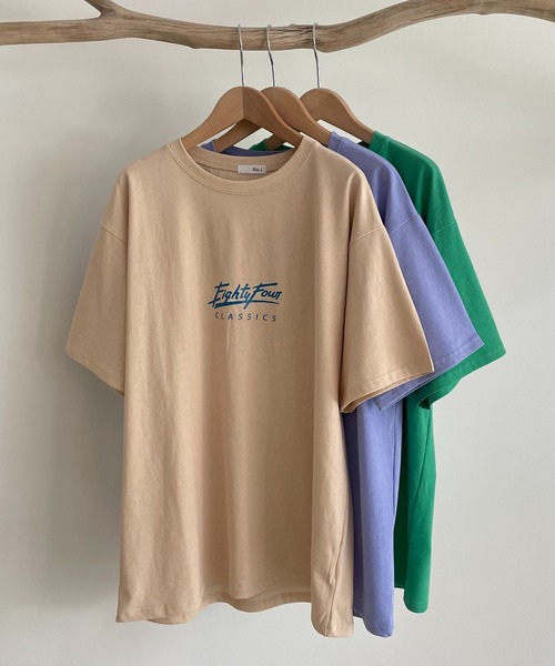 CANAL JEAN(キャナルジーン)の「via j(ヴィアジェイ) "Eighty Four"半袖Tシャツ(Tシャツ/カットソー・レディース・ベージュ/グリーン/ラベンダー・ONE SIZE)」の13枚目の写真