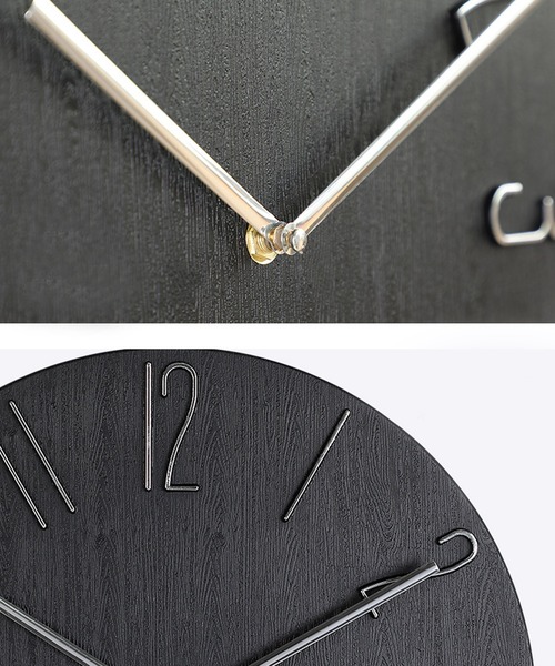 FL import collection（エフエルインポートコレクション）の「【壁掛け】軽量ウッドライククロックミニ（掛け時計・レディース・ホワイト/モカ/ブルーグレー/ブラック・FREE）」の7枚目の写真
