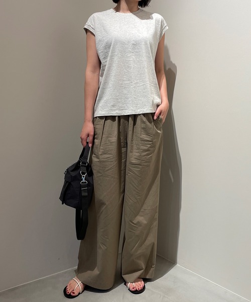 Fantastic Days(ファンタスティックデイズ)の「◇【FANTASTICDAYS】タイプライターワイドパンツ WOMEN(その他パンツ・レディース・ベージュ/ブラック・38/36)」の6枚目の写真