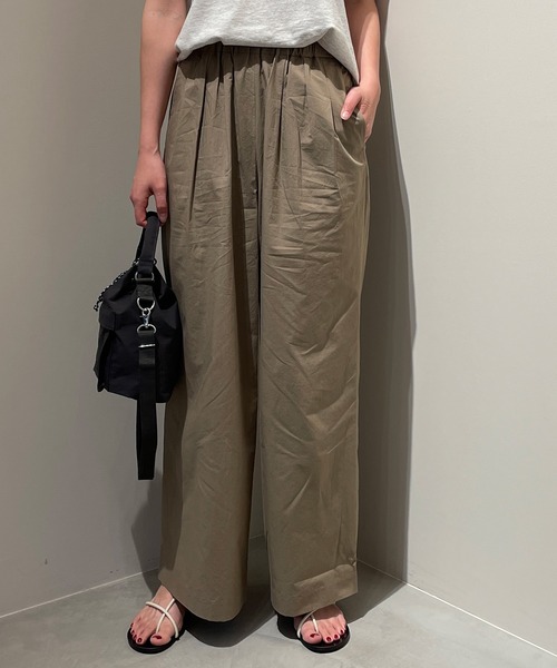 Fantastic Days(ファンタスティックデイズ)の「◇【FANTASTICDAYS】タイプライターワイドパンツ WOMEN(その他パンツ・レディース・ベージュ/ブラック・38/36)」の9枚目の写真