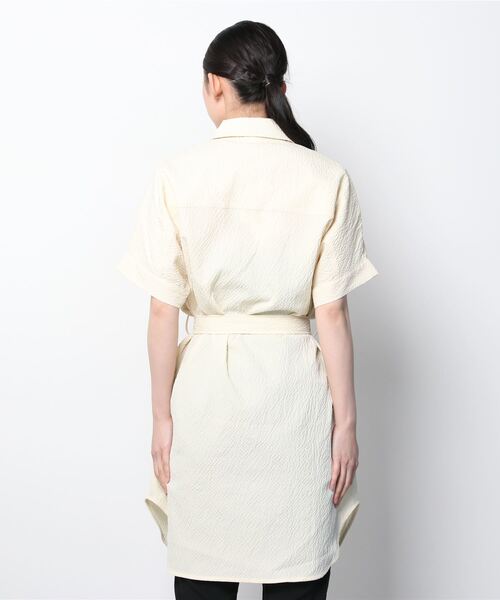 Uncut Bound（アンカットバウンド）の「crinkle polyester ｼｬﾂ（シャツ/ブラウス・レディース・アイボリー・36）」の2枚目の写真