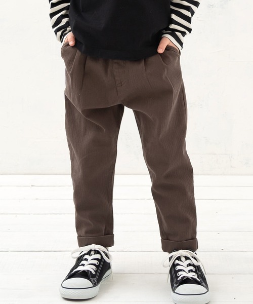 DILASH(ディラッシュ)の「スーパーストレッチヘリンボンパンツ(チノパンツ・キッズ・エンジ/ベージュ/ネイビー/チャコール・110/120/80/100/90/150/140/130)」の2枚目の写真