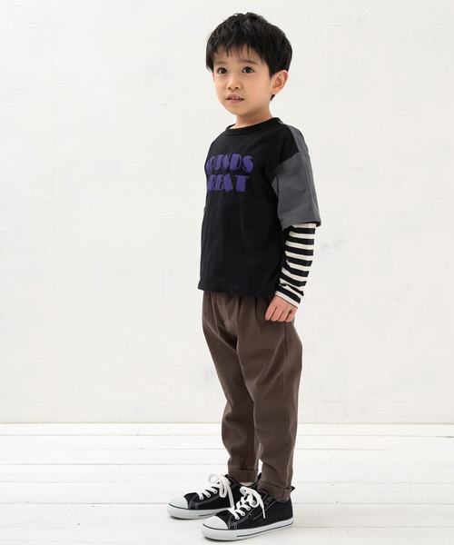 DILASH(ディラッシュ)の「スーパーストレッチヘリンボンパンツ(チノパンツ・キッズ・エンジ/ベージュ/ネイビー/チャコール・110/120/80/100/90/150/140/130)」の10枚目の写真