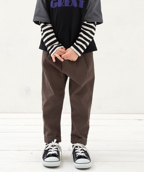 DILASH(ディラッシュ)の「スーパーストレッチヘリンボンパンツ(チノパンツ・キッズ・エンジ/ベージュ/ネイビー/チャコール・110/120/80/100/90/150/140/130)」の11枚目の写真