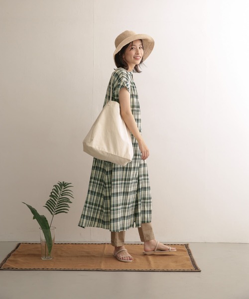 アーバンリサーチ　ランダムピッチチェック2ウェイワンピース　　半袖　未使用タグ付 URBAN RESEARCH DOORS（アーバンリサーチドアーズ）の「ランダム