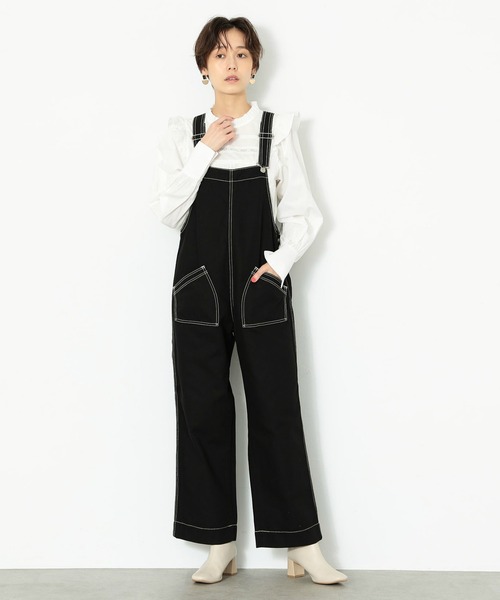 Lee（リー）の「Lee/リー ワークステッチ　サロペット（サロペット/オーバーオール・レディース・ブラック/ブラウン/オレンジ系その他/ワンウォッシュ・SMALL/MEDIUM/X-SMALL）」の20枚目の写真