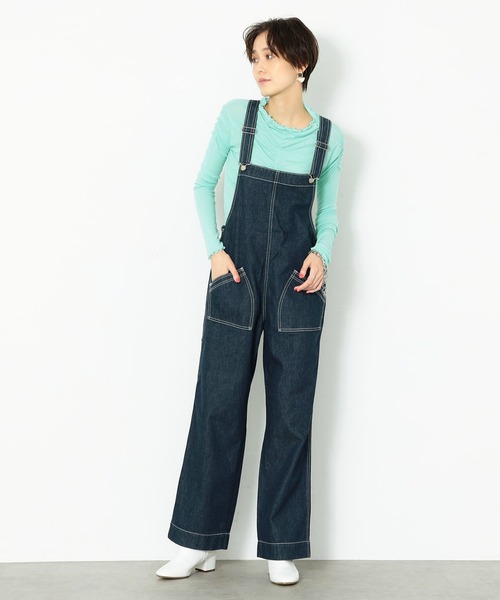 Lee（リー）の「Lee/リー ワークステッチ　サロペット（サロペット/オーバーオール・レディース・ブラック/ブラウン/オレンジ系その他/ワンウォッシュ・SMALL/MEDIUM/X-SMALL）」の14枚目の写真