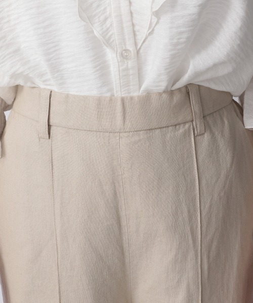 LOWRYS FARM（ローリーズファーム）の「アサコンピンタックパンツ　958355（その他パンツ・レディース・アイボリー/ブラウン/グリーン・FREE）」の12枚目の写真
