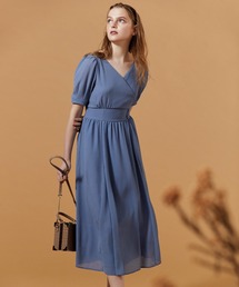 カシュクールデザインワンピース