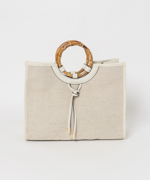 RODE SKO（ロデスコ）の「FEMKE 異素材コンビトートバッグ（トートバッグ・レディース・グリーン/ホワイト・ONE）」の15枚目の写真