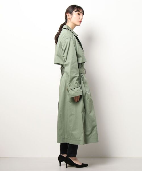 ZADIG&VOLTAIRE（ザディグ　エ　ヴォルテール）の「KENA COTON COAT（トレンチコート・レディース・ライトグリーン・S/M/XS/L）」の4枚目の写真