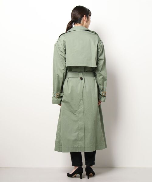 ZADIG&VOLTAIRE（ザディグ　エ　ヴォルテール）の「KENA COTON COAT（トレンチコート・レディース・ライトグリーン・S/M/XS/L）」の6枚目の写真