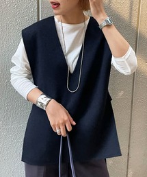 SHENERY | Vネックリバーベスト(ベスト)