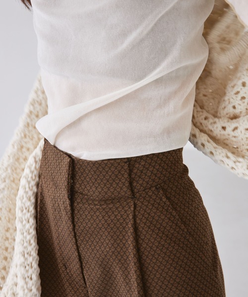 レア TODAYFULトゥデイフル★チェックジャガード タックトラウザーズ 36 TODAYFUL トゥデイフル 即日発送 LIFE's ライフズ Checkjacquard Tuck