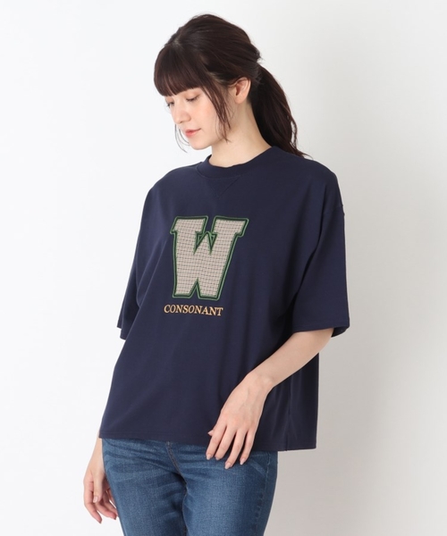 Cutie Blonde(キューティーブロンド)の「◆【S-L】チェックアップリケプルオーバー(Tシャツ/カットソー・レディース・ボルドー/ダークグリーン/ベージュ/ネイビー・02/03/01)」の17枚目の写真